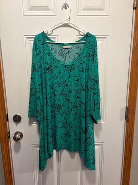 Woman Within Tunic Length Blouse Size 2XL